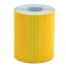 Load image into Gallery viewer, 5cm*100cm Car Reflective Tape Safety Warning Car Decoration Waterproof White Silver Red Reflective Tape Sticker Reflector Protective Tape Strip Film Auto Motorcycle Sticker Reflective Tape for Trailer Car Truck Reflectors
