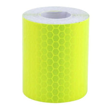 Load image into Gallery viewer, 5cm*100cm Car Reflective Tape Safety Warning Car Decoration Waterproof White Silver Red Reflective Tape Sticker Reflector Protective Tape Strip Film Auto Motorcycle Sticker Reflective Tape for Trailer Car Truck Reflectors
