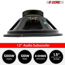 Load image into Gallery viewer, 5Core Max Bass 15 Inch Subwoofer 450W 4Ohm
