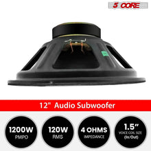 Load image into Gallery viewer, 5Core Max Bass 15 Inch Subwoofer 450W 4Ohm
