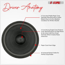 Load image into Gallery viewer, 5Core Max Bass 15 Inch Subwoofer 450W 4Ohm
