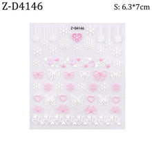 Load image into Gallery viewer, 5D Sweater Nail Sticker Acrylic Engraved Winter Charm Designs Beauty Cloth Christmas Patterns Nails Art Decoration Tools  Nail Art Stickers Decor Tip Transfer Nail Decals Sticker For Pretty Girl Self-Adhesive Nail Decals Designer Nail Stickers
