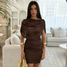 Load image into Gallery viewer, Women's Sleeveless Bodycon Midi Dress with Mesh Paneling – High Waist
