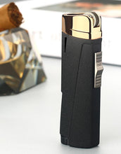 Load image into Gallery viewer, NEW Modern Luxury Grinding Wheel Three Torch Turbo Lighters For Cigarettes Accessories Cigar Smoking Lighters New Metal Design
