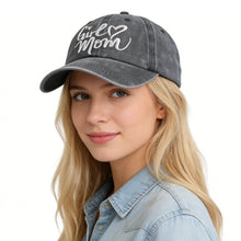 Load image into Gallery viewer, Girl Mom Adjustable Wash Cotton Baseball Cap
