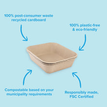 Load image into Gallery viewer, Kitty Sift Eco-Friendly Disposable Litter Box – Breathable, Odor-Reducing, Reusable &amp; Biodegradable – Made from 100% Recycled Cardboard
