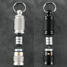 Load image into Gallery viewer, 🔦 Eco-Friendly Mini LED Flashlight – Aluminum Alloy Pocket Torch | Waterproof, Lightweight, Durable | Everyday Carry Keychain Light (Black or White)
