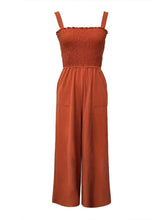 Load image into Gallery viewer, Stylish Smocked Wide : Leg Jumpsuit
