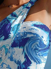 Load image into Gallery viewer, Stylish Cutout Printed One-Shoulder One-Piece Swimwear
