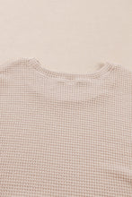 Load image into Gallery viewer, Beige Faux Two Piece Knit Patchwork Floral Plus Size Top
