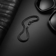 Load image into Gallery viewer, Cuban Chain Bracelet, 5MM - Stealth
