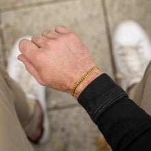 Load image into Gallery viewer, Cuban Chain Bracelet, 5MM - 14K Gold
