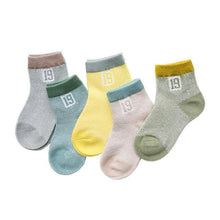 Load image into Gallery viewer, 5Pairs 0-2Y Infant Baby Socks Baby Socks for Girls Cotton Mesh Cute Newborn Boy Toddler Socks Baby Clothes Accessories
