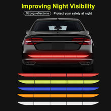 Load image into Gallery viewer, 5pcs Car Reflectante Reflector Sticker Car Body Trunk Exterior Reflective Tape Reflex Exterior Warning Stickers Car Reflectance Reflective Sticker Car Body Trunk Auto Accessories Night Visibility Reflective Decal Universal Safety Warning  For Car Trunk
