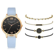 Load image into Gallery viewer, 5Pcs Elegant Stylish Buckle Quartz Wrist Watch Set - Fashion Watches For Women and Girls
