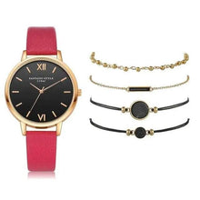 Load image into Gallery viewer, 5Pcs Elegant Stylish Buckle Quartz Wrist Watch Set - Fashion Watches For Women and Girls
