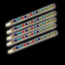 Load image into Gallery viewer, 5PCS Fashion Bling Crystal Rhinestones Hair Clips Women Hairpins Metal Barrettes Hair Styling Tools Accessories Headdress Gorgeous Hair Accessories For Women
