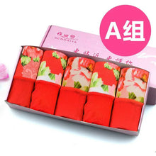 Load image into Gallery viewer, 5Pcs Print Panties Women's Underwear Cute Cotton Panties Plus Size Briefs Girl Ladies Lingeries Panty Sexy Underpants For  Women
