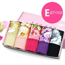 Load image into Gallery viewer, 5Pcs Print Panties Women's Underwear Cute Cotton Panties Plus Size Briefs Girl Ladies Lingeries Panty Sexy Underpants For  Women
