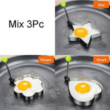 Load image into Gallery viewer, 5Pcs Stainless Steel Fried Egg Mold Pancake Mould Omelette Mold Ring Cooking Fried Egg Bento Shaper Kitchen Gadget Frying Egg Cooking Tools Kitchen Accessories Gadget Rings
