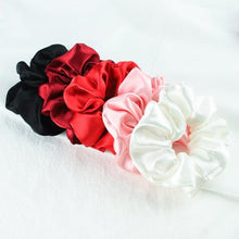 Load image into Gallery viewer, 5PCS/Lot Fashion Silk Satin Scrunchies Headband Large Elastic Rubber Hair Band Women Fashion Hair Scrunchies Ponytail Holder Accessories for Women And Girls
