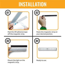Load image into Gallery viewer, 6/10 LEDs PIR LED Motion Sensor Light Cupboard Wardrobe Bed Lamp LED Under Cabinet Night Light For Closet Stairs Kitchen
