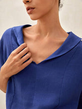 Load image into Gallery viewer, 100% Linen V-Neck Short Sleeve Shirt SIERRA

