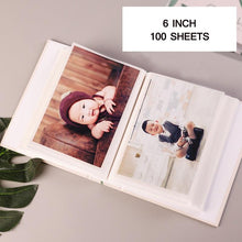 Load image into Gallery viewer, 6 Inch 100 Sheets Scrapbook Paper Baby Family Scrapbook Photos Albums Wedding DIY Photo Albums Birthday Gift Family Scrapbook Albums Family Anniversary Gift For Couple
