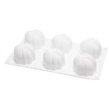 Load image into Gallery viewer, 6 Pumpkin Silicone Cake Mold For Chocolate Ice Cream Decorating Pudding Dessert Tools Bakeware Baking Silicone Cake Molds For Baking 3D Pumpkin Silicone Mold For Party
