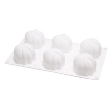 Load image into Gallery viewer, 6 Pumpkin Silicone Cake Mold For Chocolate Ice Cream Decorating Pudding Dessert Tools Bakeware Baking Silicone Cake Molds For Baking 3D Pumpkin Silicone Mold For Party
