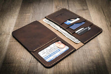 Load image into Gallery viewer, Badge Long Wallet - Walnut Brown
