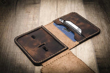 Load image into Gallery viewer, Minimalist Badge Wallet - Walnut Brown
