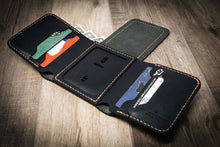 Load image into Gallery viewer, Badge Trifold Wallet - Black
