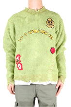 Load image into Gallery viewer, ORION Heavy Gauge Ripped Knit Sweater with patches
