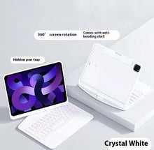 Load image into Gallery viewer, 360 Swivel Keyboard Clear Case For IPad Smart Trackpad Bluetooth-compatible Keyboard Case Cover With Pen Slot
