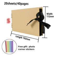 Load image into Gallery viewer, 60/80 Pages Photo Albums Scrapbook Paper  Craft Album Scrapbooking Picture Album for Wedding Anniversary Gifts Memory Scrapbook Albums Family Anniversary Gift For Couple
