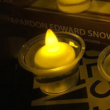 Load image into Gallery viewer, 6/12PCS Floating Candle Lights LED Floating Candles Flameless Tea Lights Warm Yellow Battery Operated Waterproof Decoration for Wedding Thanksgiving Christmas Waterproof Flameless on Water Candles LED Tea Light Wedding Party Decorative
