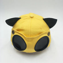Load image into Gallery viewer, Cat Ears Baseball Cap with Pilot Glasses

