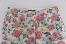 Load image into Gallery viewer, Dolce &amp; Gabbana White Pink Floral Brocade Pants
