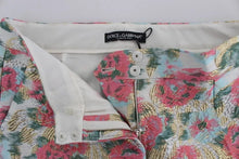 Load image into Gallery viewer, Dolce &amp; Gabbana White Pink Floral Brocade Pants
