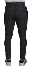Load image into Gallery viewer, Dolce &amp; Gabbana Gray Chevron Viscose Skinny Pants
