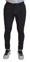 Load image into Gallery viewer, Dolce &amp; Gabbana Gray Chevron Viscose Skinny Pants
