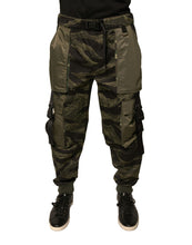 Load image into Gallery viewer, Dolce &amp; Gabbana Green Cotton Jogger Cargo Pants
