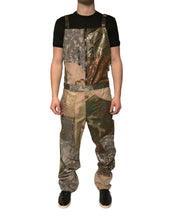 Load image into Gallery viewer, Dolce &amp; Gabbana Multicolor Patchwork Camouflage Overall Pants
