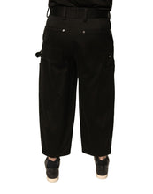 Load image into Gallery viewer, Dolce &amp; Gabbana Black Cotton Mid Waist Cropped Pants
