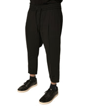 Load image into Gallery viewer, Dolce &amp; Gabbana Black Wool Jogger Jogging Pants
