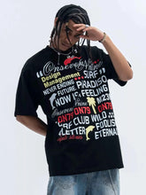 Load image into Gallery viewer, Men's Letter Round Neck Short Sleeve T-Shirt
