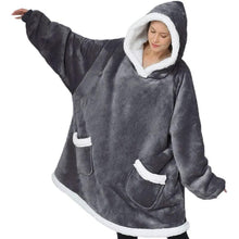 Load image into Gallery viewer, Winter TV Hoodie Blanket Winter Warm Home Clothes Women Men Oversized Pullover With Pockets
