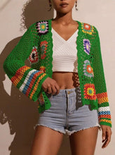 Load image into Gallery viewer, Hand-Crocheted Knitted Cardigan for Women

