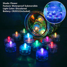 Load image into Gallery viewer, 6/24Pcs Flameless LED Candles Electric Fake Candle Battery Operated LED Tea Lights in Warm White for Wedding Table Festival Celebration Halloween Tea Light Creative Lamp Battery Powered Home Wedding Birthday Party Decoration Lighting

